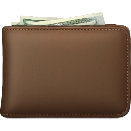 Empty wallet emoji