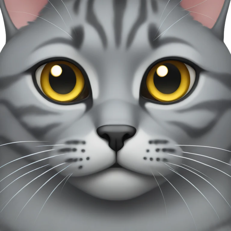 gray british cat emoji