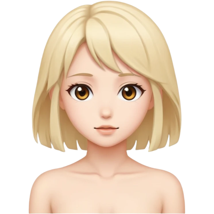 Голая аниме девушка  emoji
