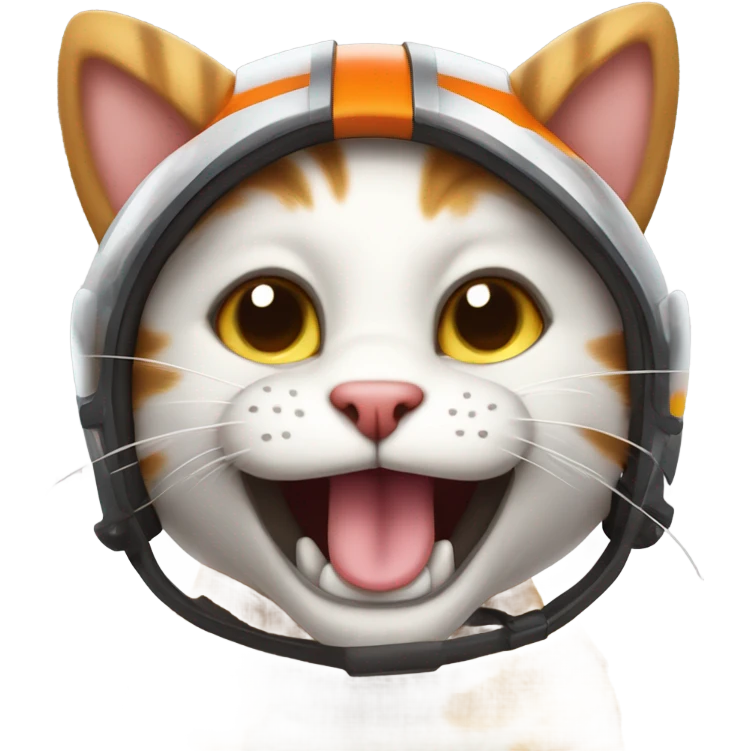 jolly cat football helmet emoji