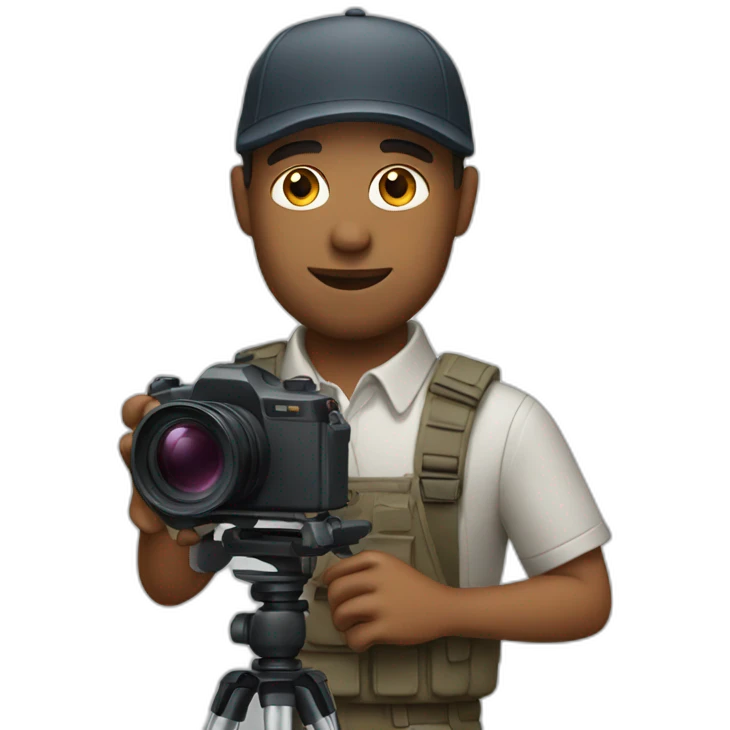 White cameraman emoji
