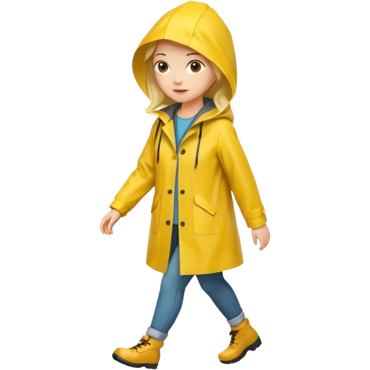 Raincoat Pedestrian woman emoji