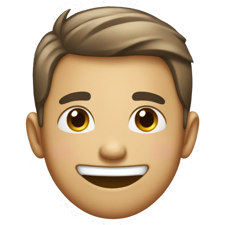 Blushing embarrassed smile emoji