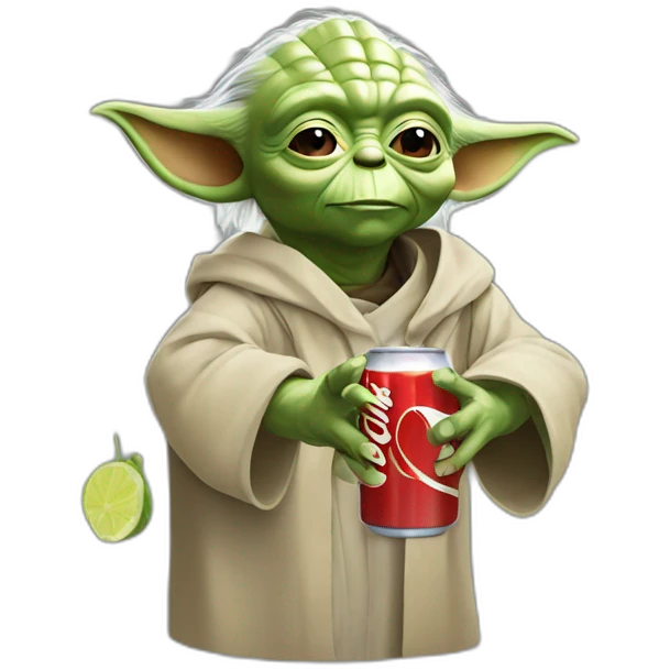 Yoda drink cola emoji