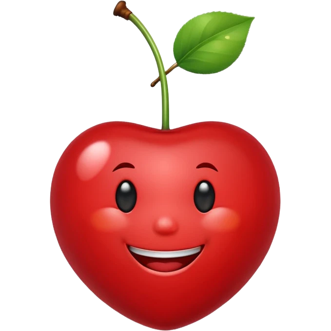 cherry with smile emoji