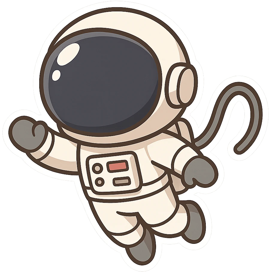 一个身穿宇航服的宇航员飞在空中 emoji