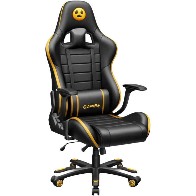 gamer seat black emoji