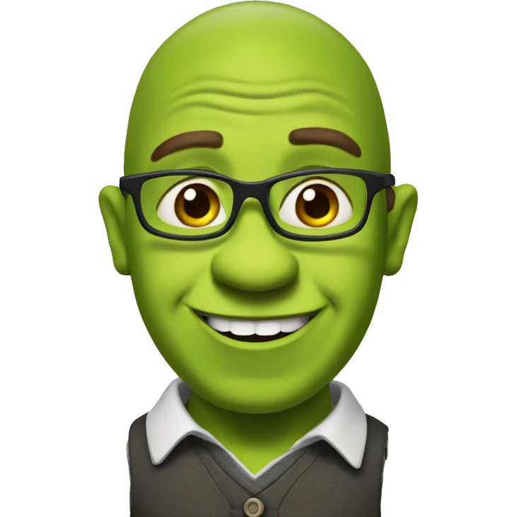 shrek as a teacher emoji