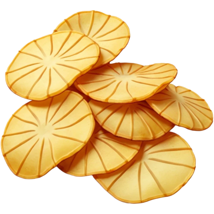 red colored potato chips emoji