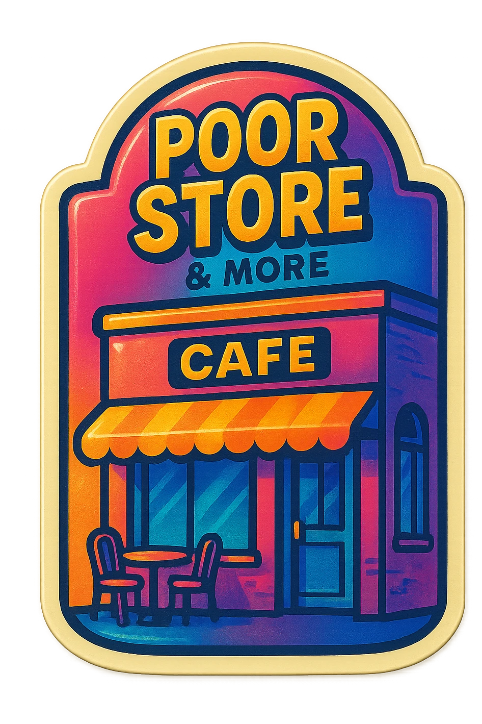 Cafe named poor store & More emoji