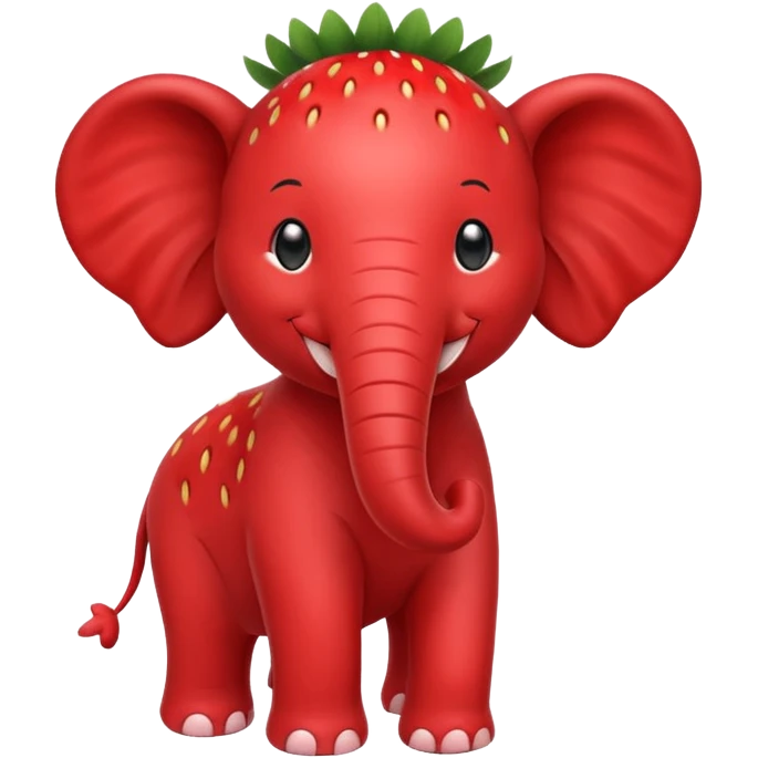 Stawberry éléphante  emoji