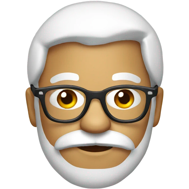 Santa with glasses emoji
