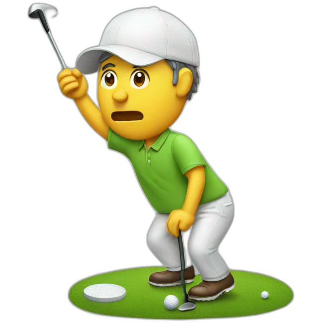Drunk golfer emoji