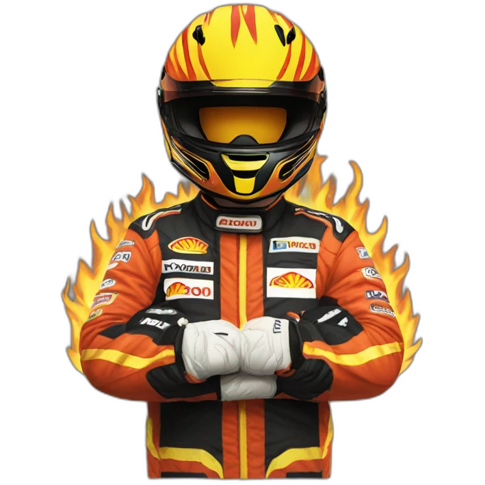 fernando alonso in flames emoji
