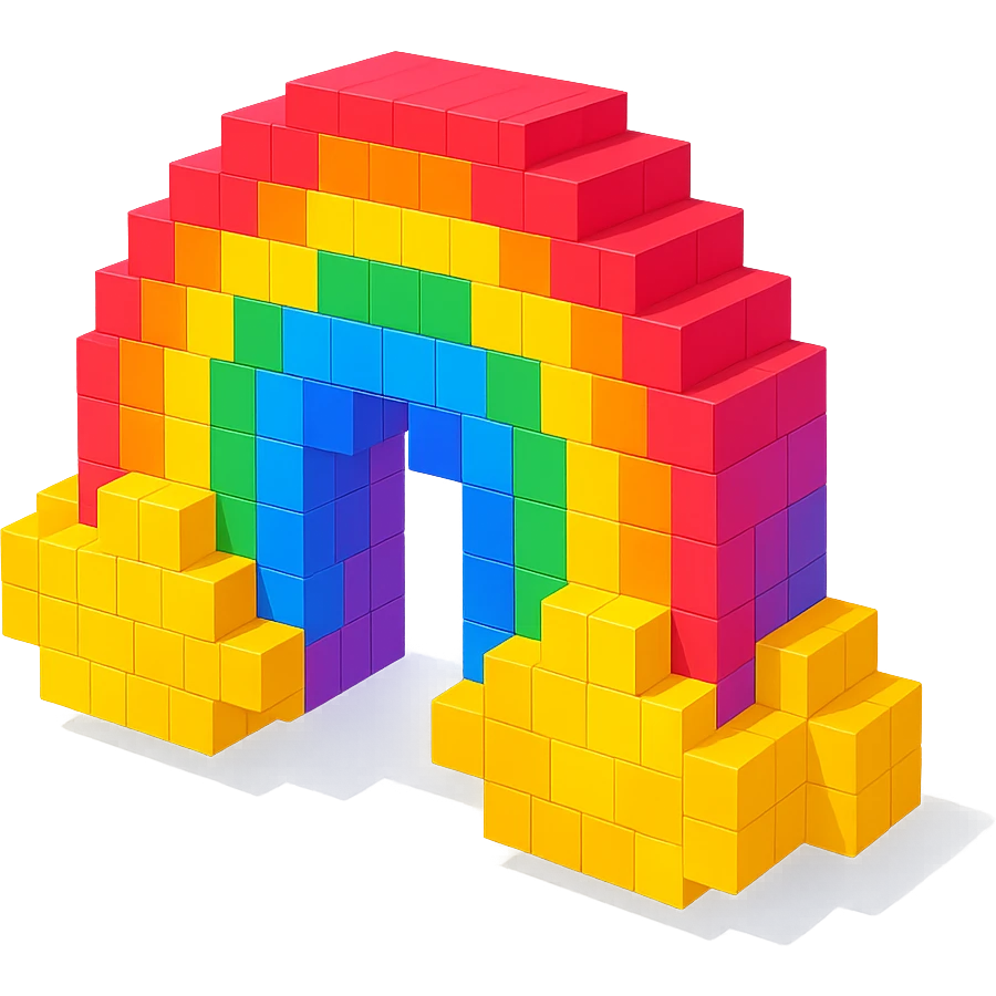 Water in rainbow  emoji