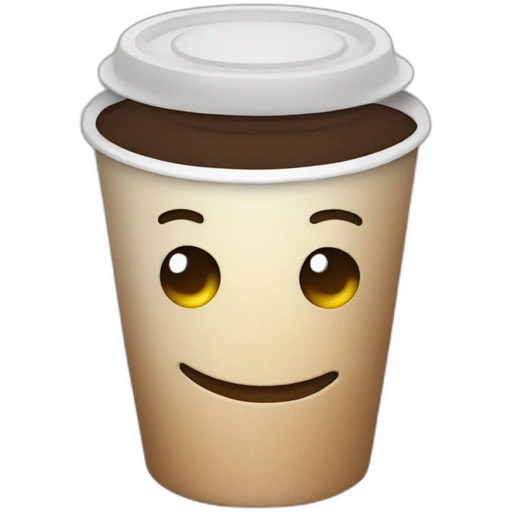 Coffee smirk cheeky emoji