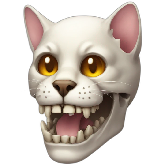 cat on a skull emoji