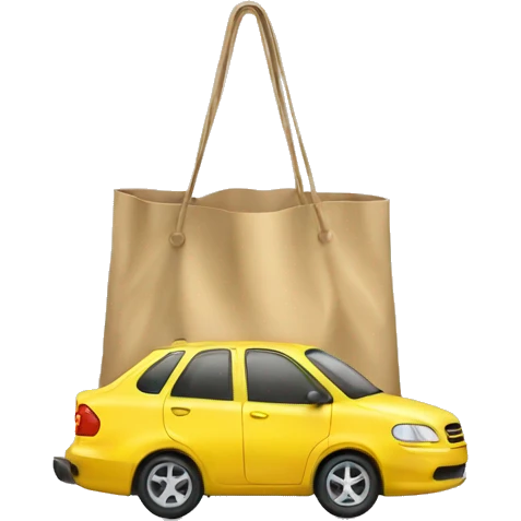 Car with a bag emoji