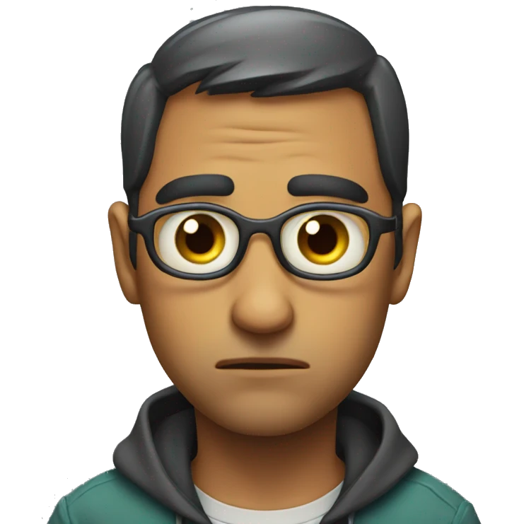 skeptical eye twitch  emoji