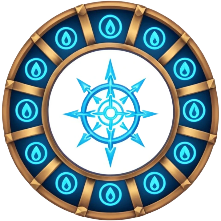 Spell circle activating under feet, runes igniting outward emoji