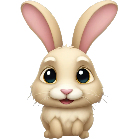 Whimsical rabbit emoji
