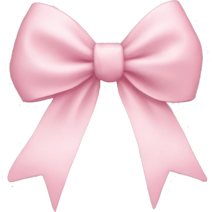 Light pink bow emoji
