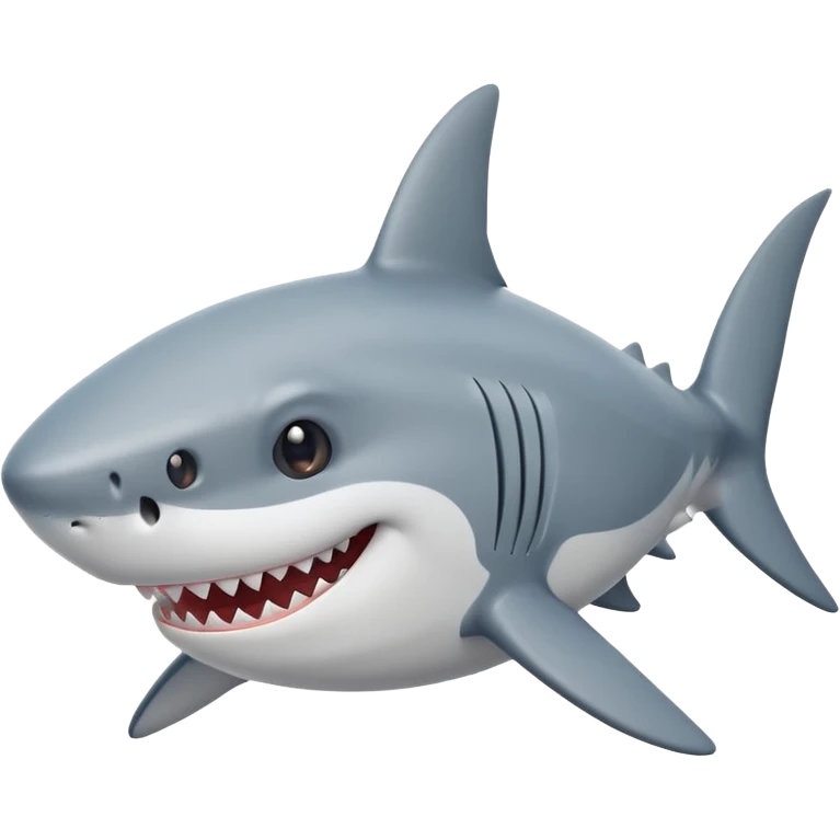 Funny shark emoji