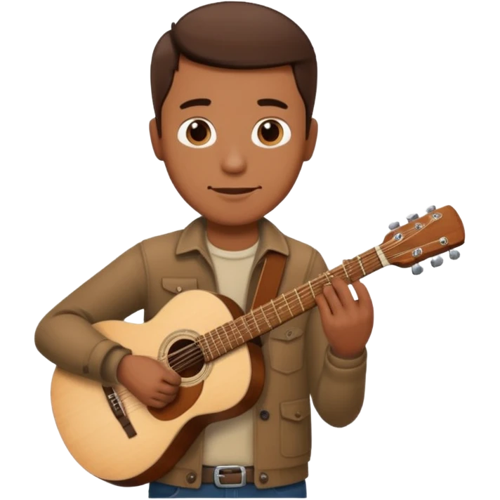 man holding guitar emoji