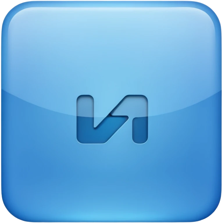 in blue square shape, create the word " IN"  in the middle emoji