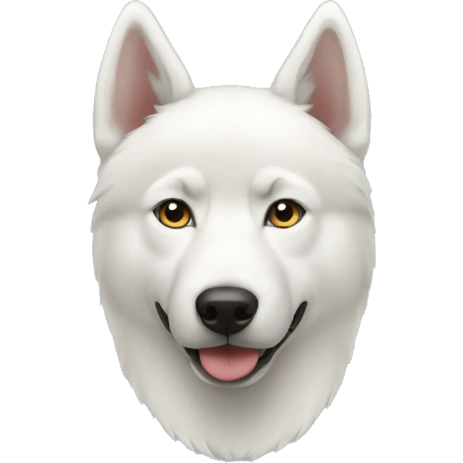 white husky Emoji Basic emoji