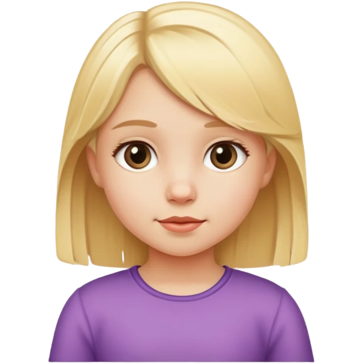 Small blonde girl, very small height emoji