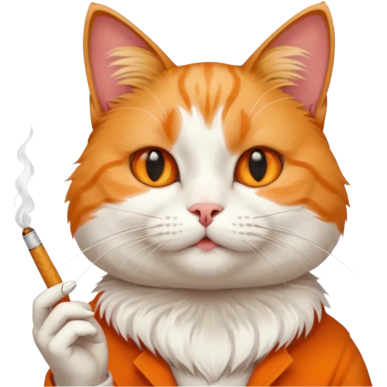 Cat with cigarette  emoji