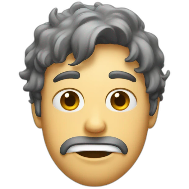 Flushed face emoji