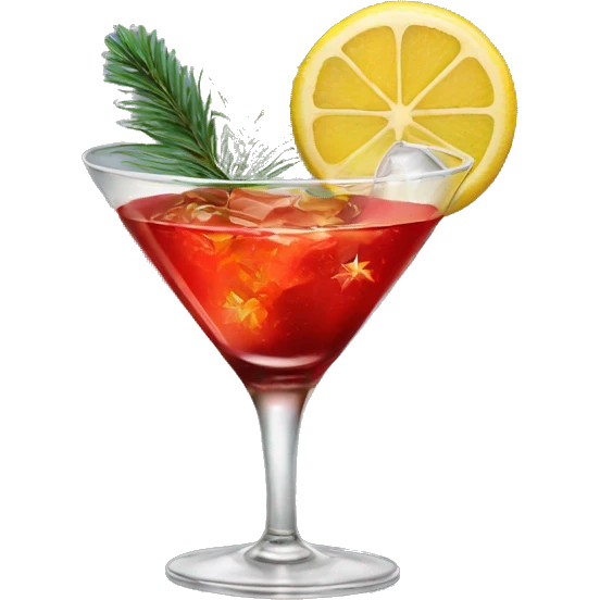 Christmas cocktail emoji