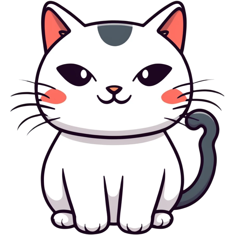 jolly one-eyed cat emoji