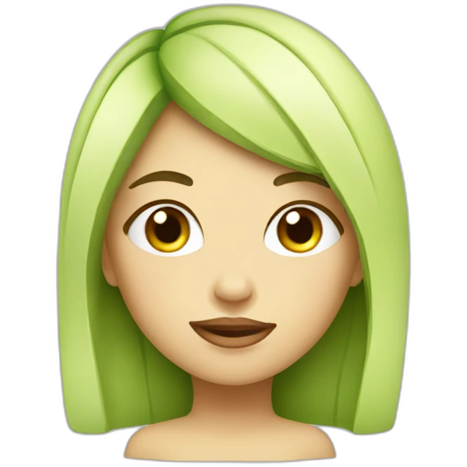 Girl with cucumber on her close eyes emoji