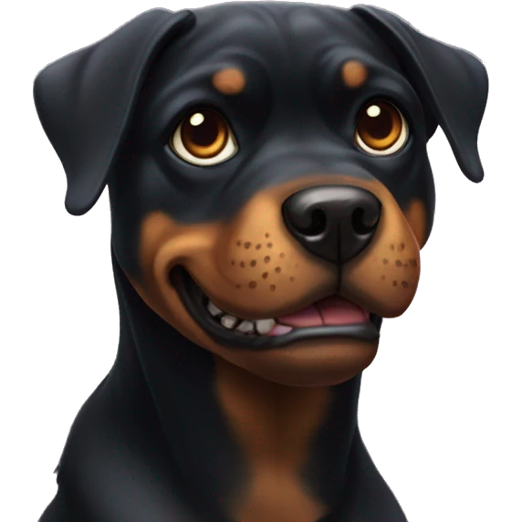 rottweiler dog Alien emoji