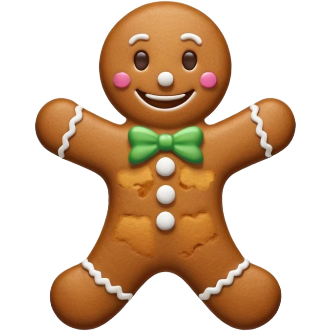 gingerbread man simple emoji