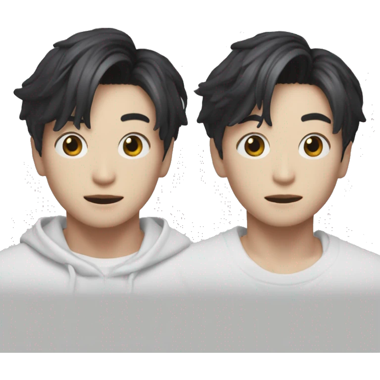Jeon Jungkook from the music video DNa of BTS emoji