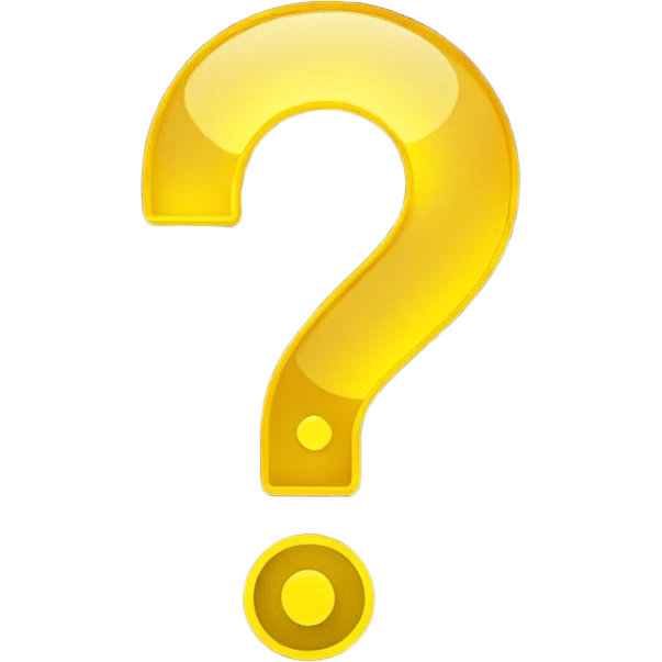 glowing question mark with black background and the question mark glows or is lit up like a light.  not too bold. emoji
