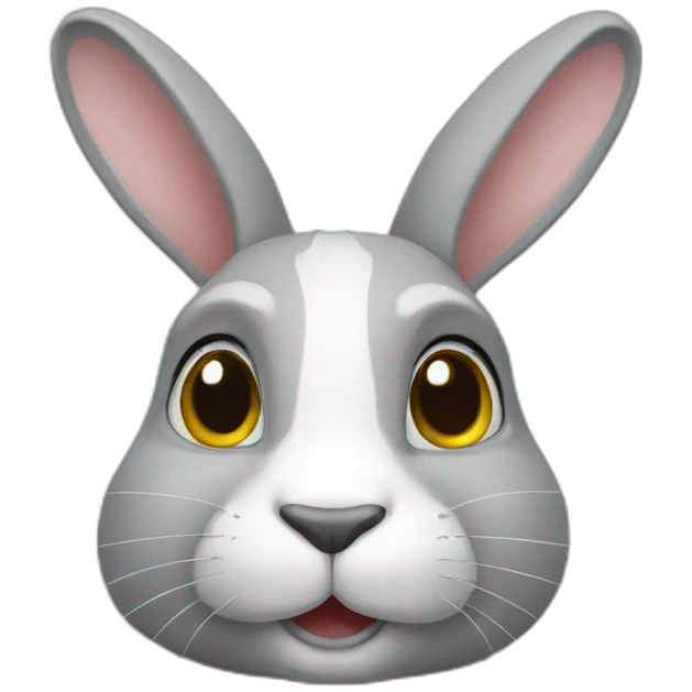 lapin gris emoji