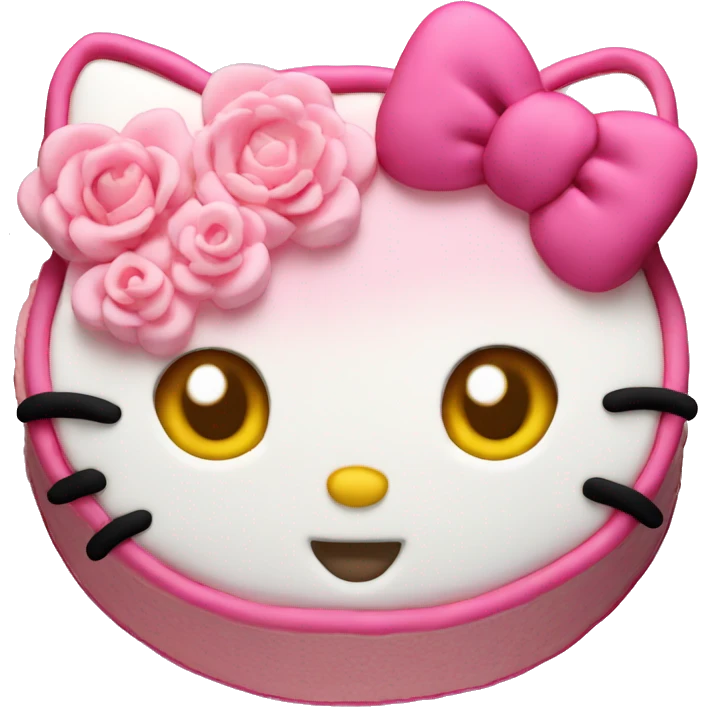 Hello kitty cake emoji