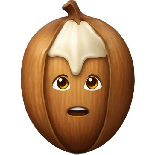 whole hazelnut with involucre emoji