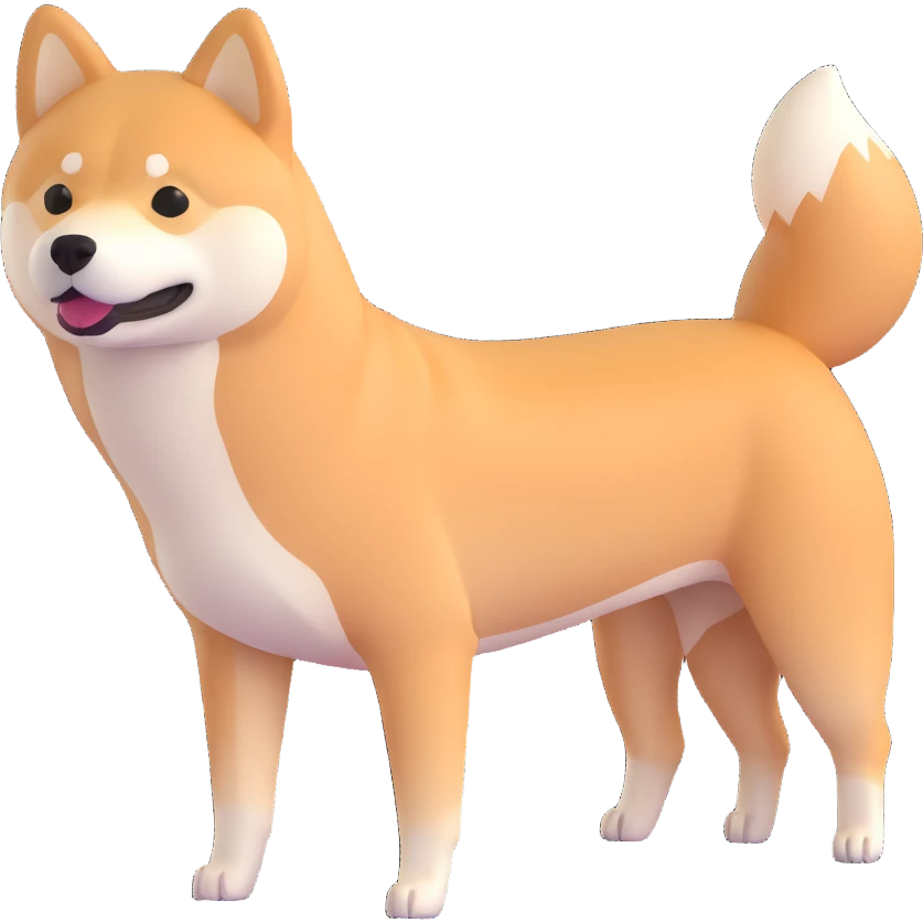 shiba inu, malnutritioned emoji