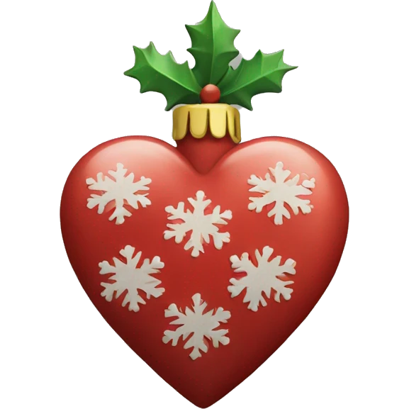 christmas heart emoji