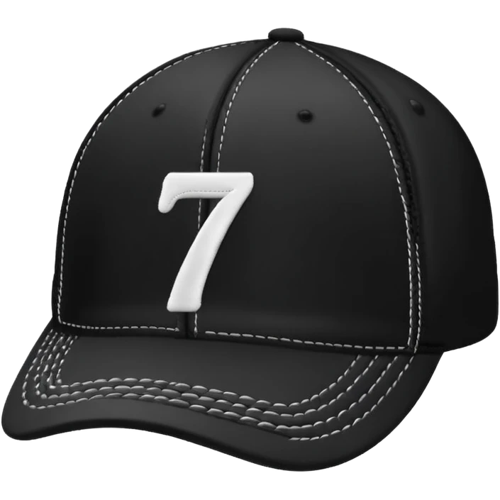 A black cap with the number 701 on the front  emoji