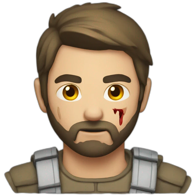 GigaChad wounded emoji
