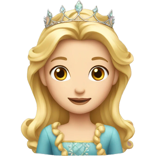 blond princess emoji