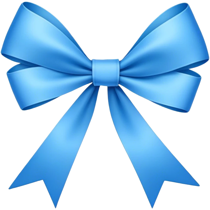Super ultra-thin and stretched ribbon bow, as narrow as possible, single loop, no extra loops, no fluffy or rounded shapes, only one long and sleek ribbon, delicate, minimalist, NO DOUBLE LOOPS, NO THICKNESS, ONLY A SINGLE SLIM LINE blue emoji