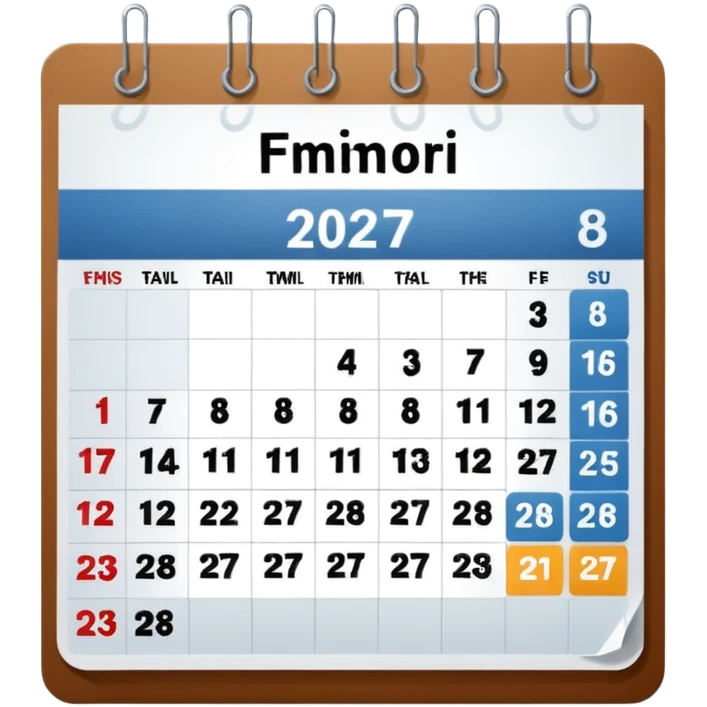 calendar emoji